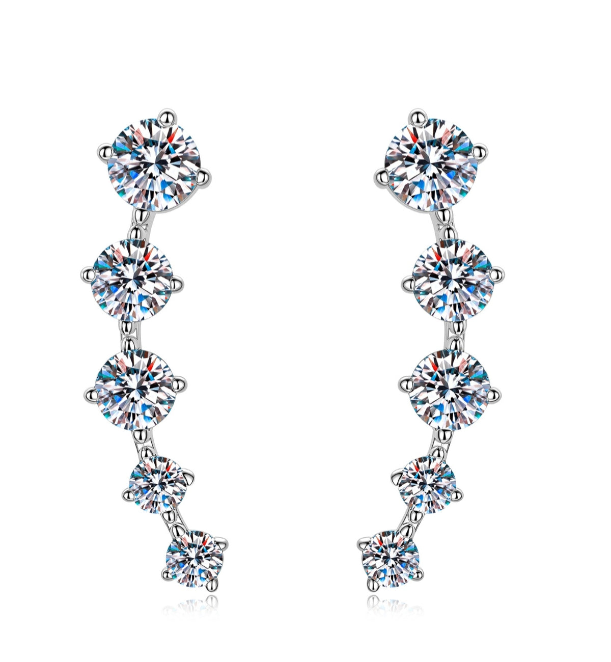 Stylish Moissonite earring