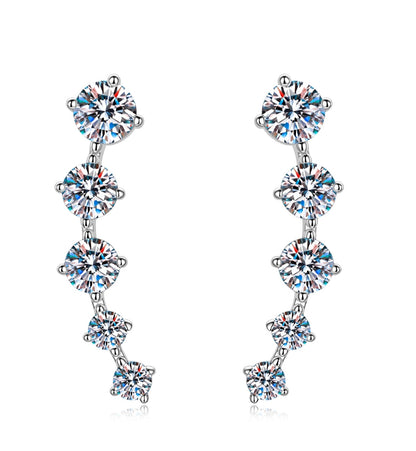 Stylish Moissonite earring